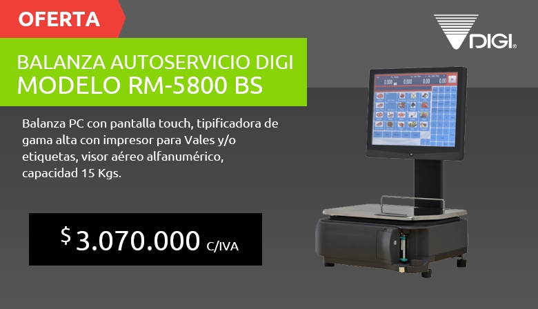 BALANZA AUTOSRVICIO DIGI RM 5800 BS